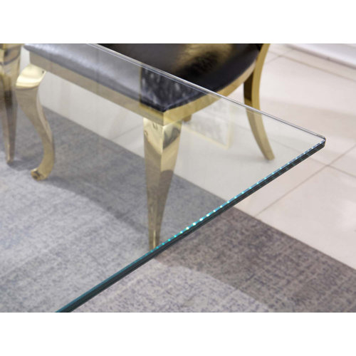 Mercer41 Glass Dining Table Wayfair
